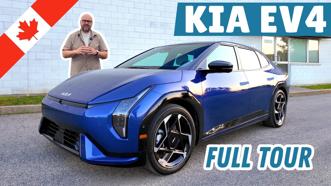 2026 Kia EV4 GT-Line Limited electric sedan in blue