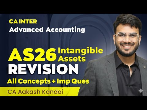 AS 26 Revision | Intangible Assets | Concepts with All Imp Ques | CA Inter | CA Aakash Kandoi