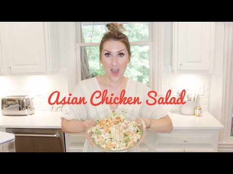 MAKING THE BEST ASIAN CHICKEN SALAD EVER. RECIPE IN THE KITCH.