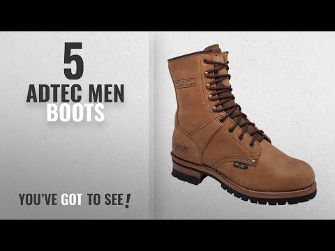 Top 10 Adtec Men Boots [ Winter 2018 ]: AdTec Men's 9 Inch Logger Boot, Brown, 13 W US