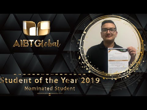 Student of the Year 2019 Nominee, Ribhuraj Acharya – Hospitality Management