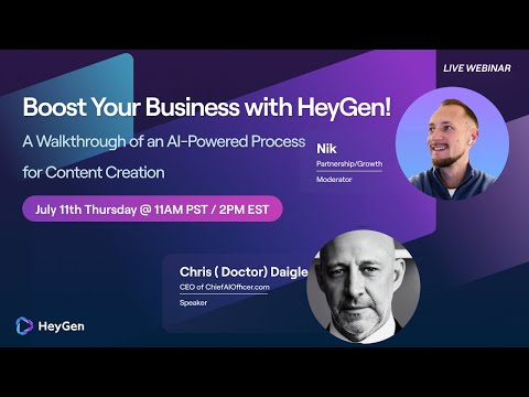 Boost Your Business with HeyGen! A Walkthrough of an AI-Powered Process for Content Creation