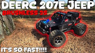 Crazy RC Car Adventure Through the Forest! | DEERC 207E Brushless Jeep