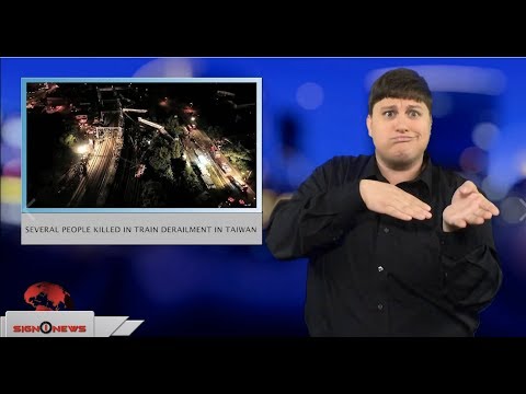 Several people killed in train derailment in Taiwan (ASL - 10.22.18)