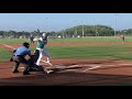 Travel ball at bats and hits