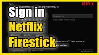 How to SIGN in to Netflix on Amazon Firestick with Internet Browser (Easy Method)
