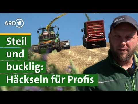 Roggen häckseln für Biogasanlage: Bauer Georg am Steilhang - Hofgeschichten #15 | Unser Land | BR