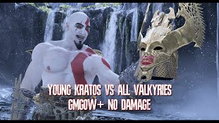 God of War - Young Kratos vs All Valkyries - GMGOW PLUS NO DAMAGE