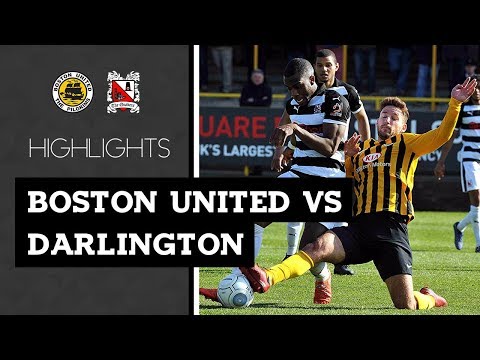 Boston United 0-2 Darlington - Vanarama National League North - 2018/19