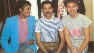 Freddie Mercury and Michael Jackson