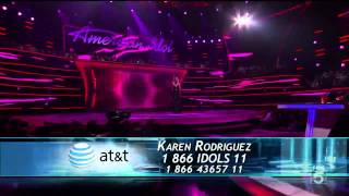 Karen Rodriguez - I Could Fall in Love - American Idol Top 13 - 03/09/11