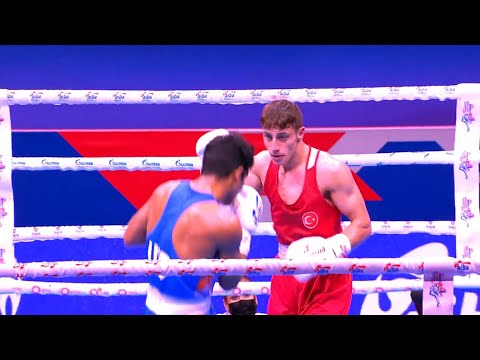 Quarterfinals (63.5kg) OEZMEN Kerem (TUR) vs  THAPA Shiva (IND) | AIBA WCHs 2021