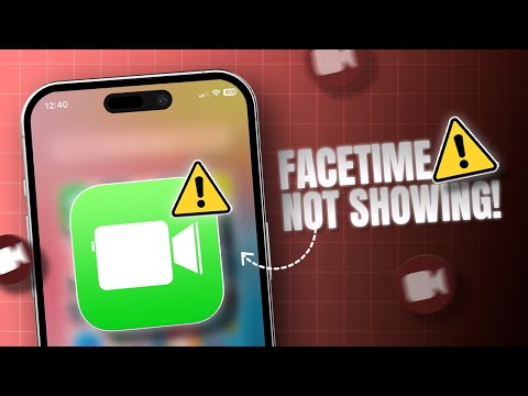 Facetime App Missing