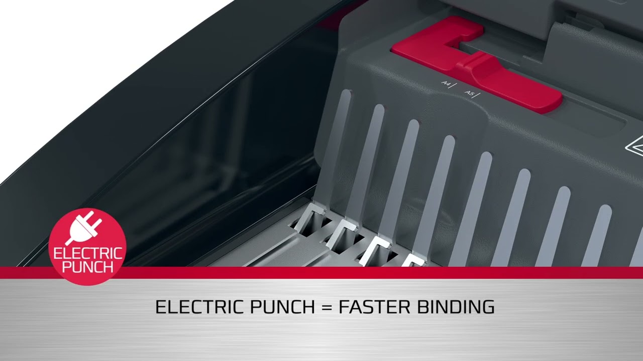 Masina de indosariat GBC CombBind CB25E, electrica, cu spire de plastic, A4, 25/390 coli, negru-argintiu