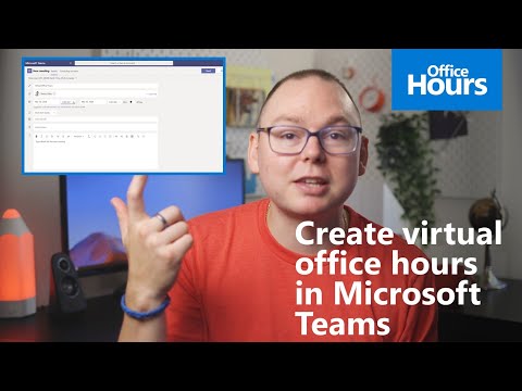 How to create virtual office hours in Microsoft Teams