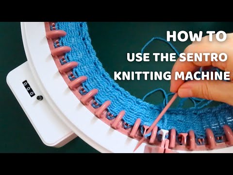Beginners Sentro Knitting Machine Tutorial Step by Step How to use Sentro Circular Knitting Machine