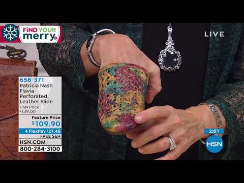 Patricia Nash Flavia Perforated Leather Slide