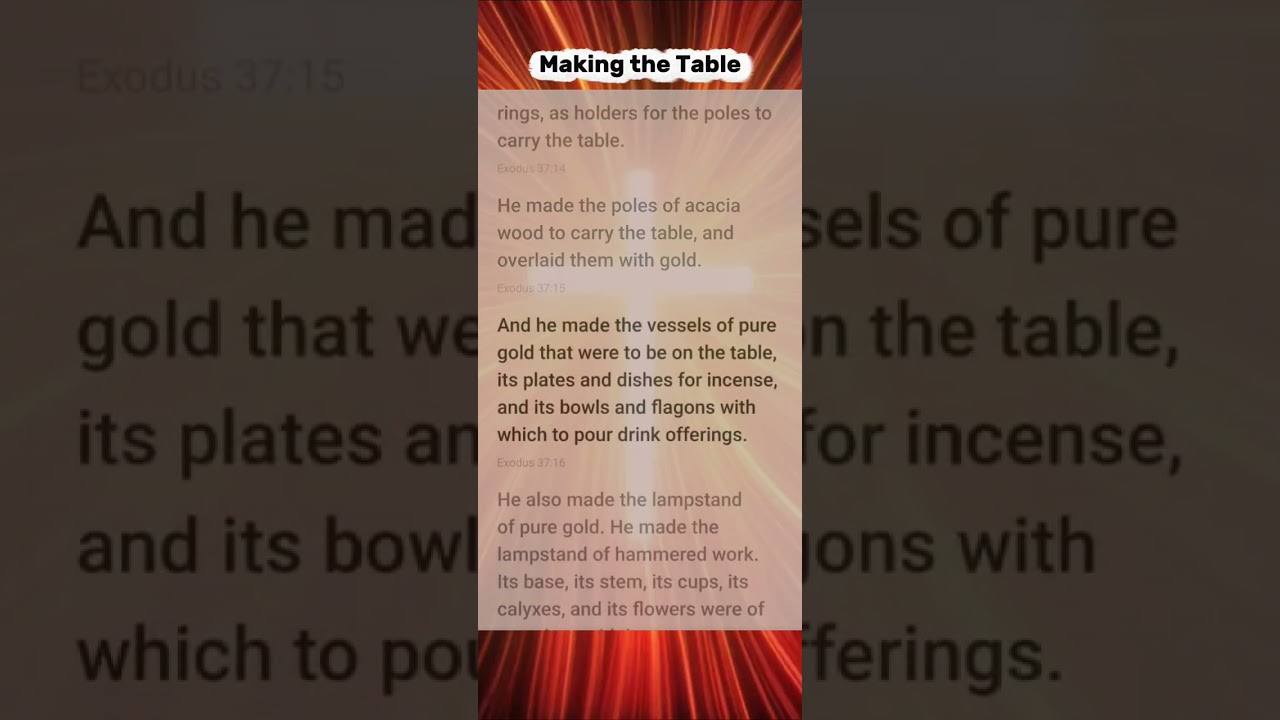 Full Video - Exodus 37 (ESV)