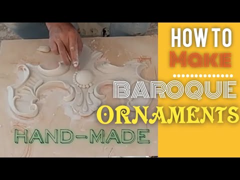 how to make decorative details  _ Diy Baroque Ornaments ( Mehdi Axundzade )