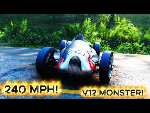 Thumbnail for Forza Horizon 5: 1939 Auto Union Type D | 240 MPH Top Speed Run | RTX 5060 Ti by Auto Union