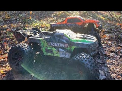 RC Bashers UK - Arrma Kraton 8s vs Traxxas X-Maxx 8s - Second Run with Upgrades to Both Cars
