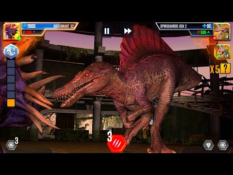 JUGGERNAUT 32 DEFEAT 30 OPPONENTS BOSS VS BOSS | JURASSIC WORLD THE GAME