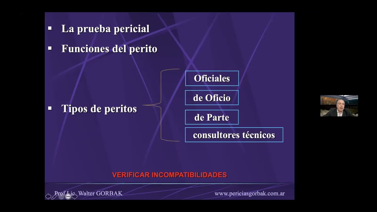 Medios de Prueba: La labor pericial en la investigación criminal. Controles y recaudos