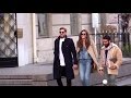 EXCLUSIVE:  Kevin Trapp and Isabel Goulart in Love walking in the streets in Paris