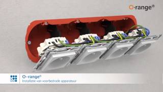 O-range® hollwand dozen. Enkelvoudig tot 4-voudig
