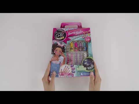 Clementoni - 18689 - Crazy Chic Nails - Glow in the dark