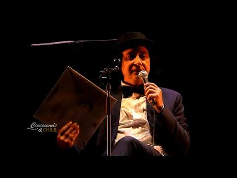 José Luis San Martín junto al Folklorista Héctor Pavez Pizarro | Teatro Municipal de Chillán