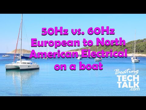 European to North American Electrical on a Boat