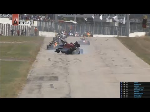 Formula Renault Plus 2018. Final 2 Autódromo Parque Ciudad de Río Cuarto. Last Laps Big Crashes