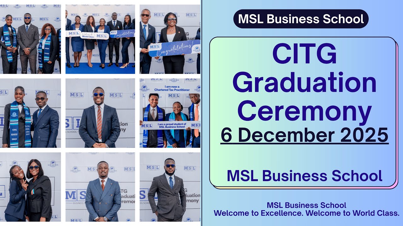 Watch the CITG graduation highlights from 6 December 2025