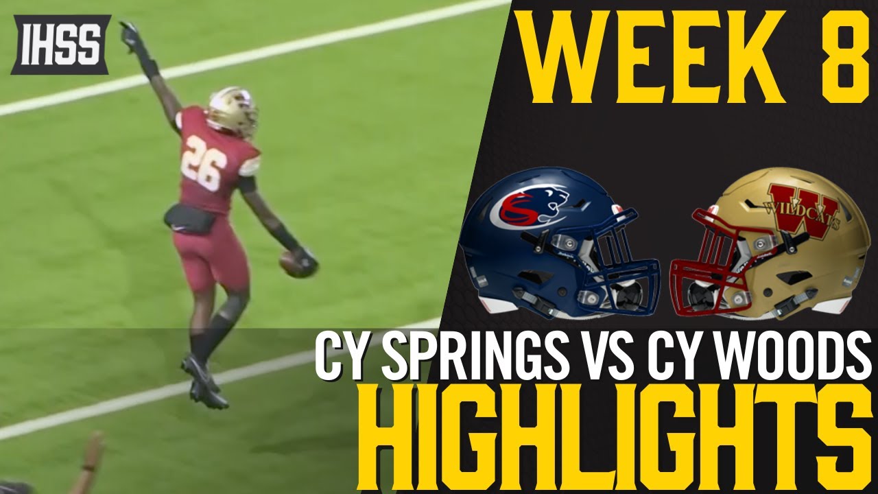 Epic High School Football: Cy Woods vs Cy Springs Highlights!
