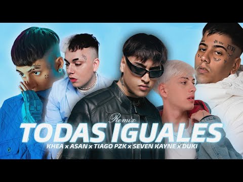 Todas Iguales - Asan, Seven Kayne, Duki, Tiago PZK, Khea (IA mashup) (Videoclip 4k)