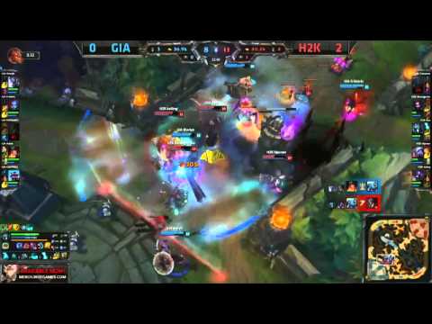 LCS EU 2015 Summer Quarterfinal H2K VS GIA GAME 3 highlight