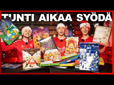 TUNTI AIKAA SYÖDÄ 24 JOULUKALENTERIA