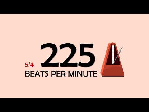 225 BPM 5/4 Metronome