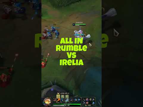 All In 1v1 Rumble Vs Irelia - Top Lane Scrap #shorts