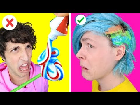 Robby tries 30 FUN Lifehacks, Crafts & MORE By 123GO! Compilation