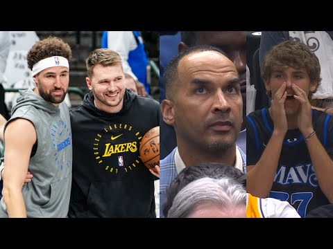 Luka Doncic shows love to Mavs and fans chant "Fire Nico" with Nico in attendance 😂