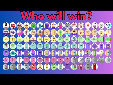 All 110 Numberblocks Marble Race in Algodoo | Who Will Win? Round 7