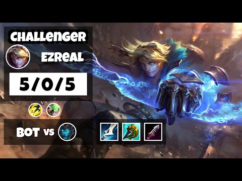 Ezreal vs Kalista KOREAN Challenger BOT (5/0/5) - v11.8
