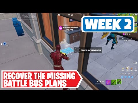 Recover the missing battle bus plans LOCATION - Resistance Quests Chapter 3 season 2 - Week 2