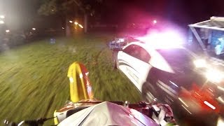preview picture of video 'Helmet Cam Suzuki RM-Z450 Jumping 3 Police Cars'