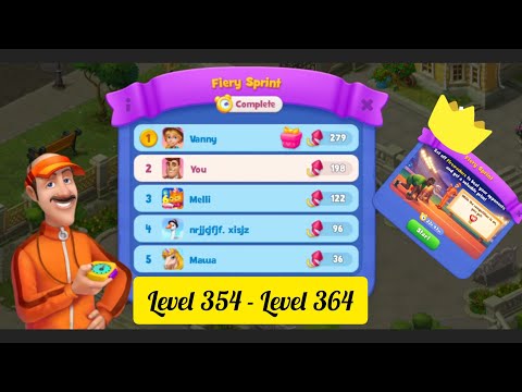 Gardenscapes - ( FIERY SPRINT ) || Level 354 - Level 364 ||- All Puzzles - Gameplay PART - 50