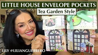 Tea Garden Party - Little House Envelope Pockets  #littlehouseenvelopepockets