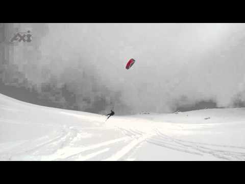 Mountain Snowkiting Kiteloop Accident Crash (UHD | 29,97fps)