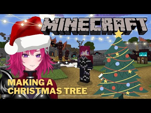 EPIC CHRISTMAS TREE MAKING in MINECRAFT!